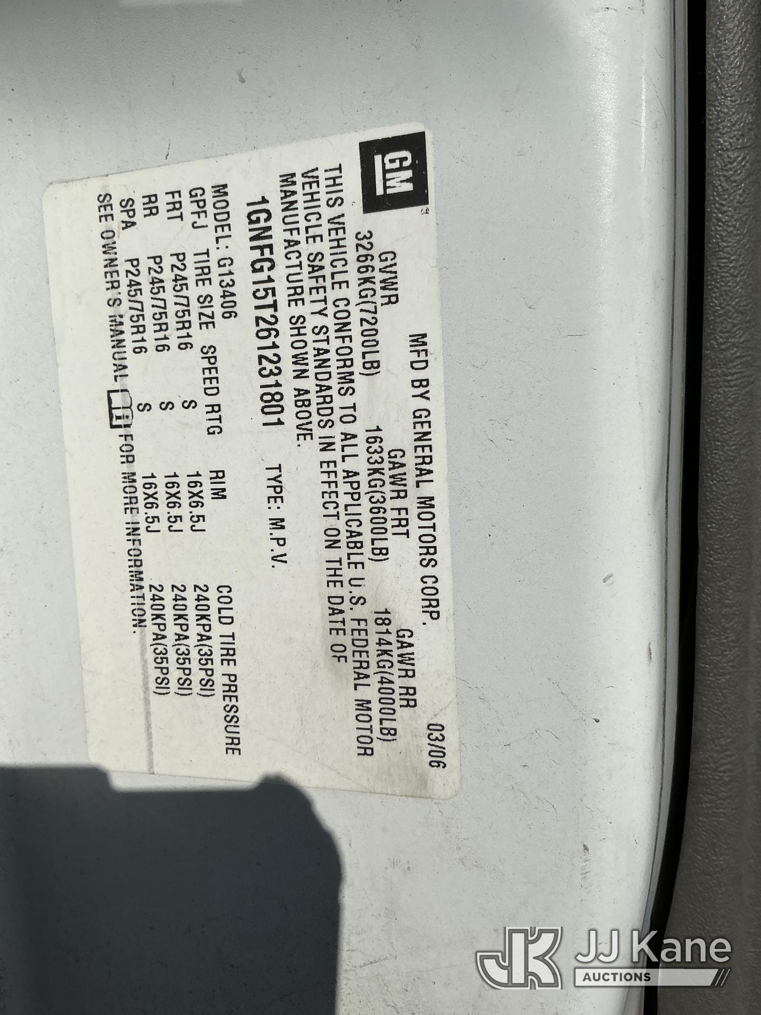 2006 Chevrolet EXPRESS G1500