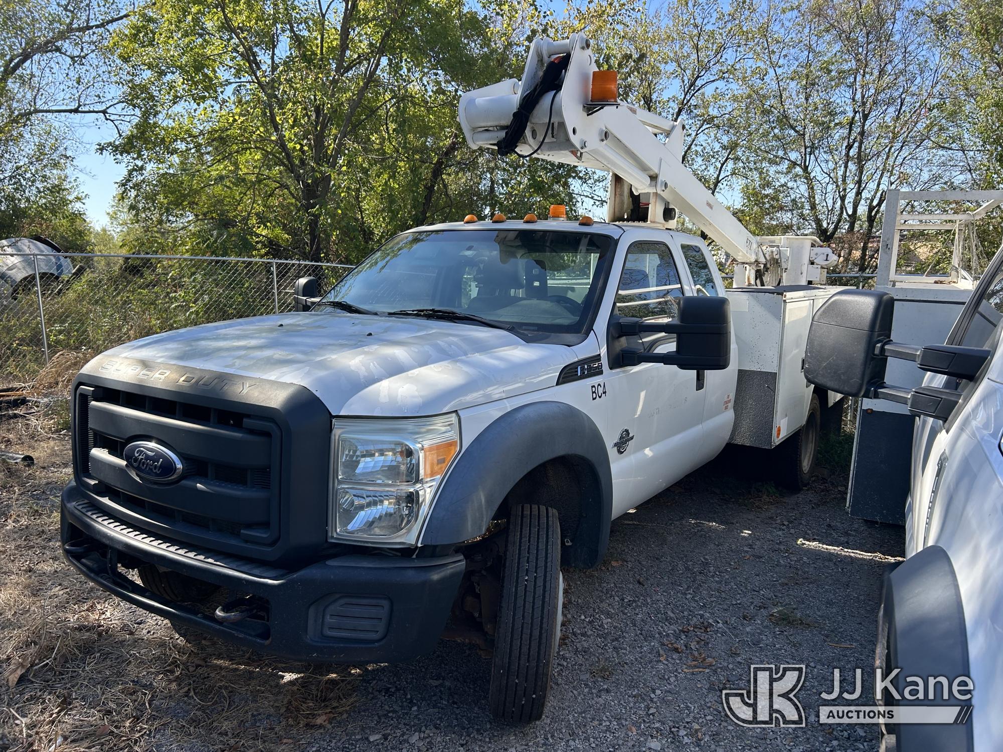 ETI ETC35S-NT Articulating & Telescopic Non-Insulated Bucket Truck On 2012 Ford F-550 Extended-Cab Service Truck (1654455)